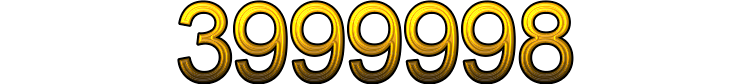 Number 3999998