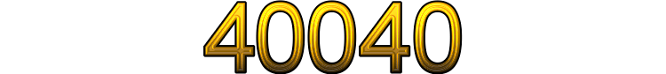 Number 40040