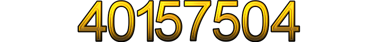 Number 40157504
