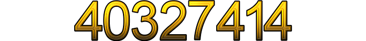 Number 40327414 Number 40327414