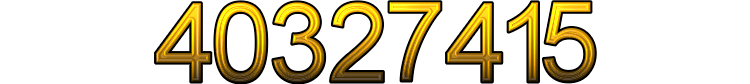 Number 40327415