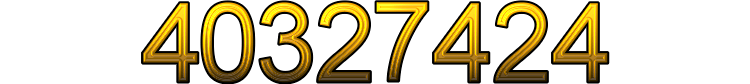 Number 40327424