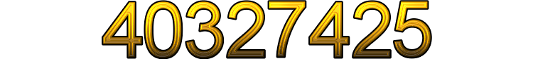 Number 40327425