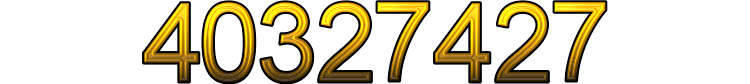 Number 40327427