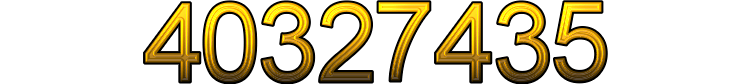 Number 40327435