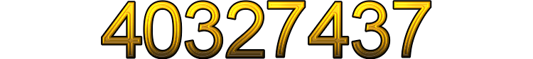 Number 40327437