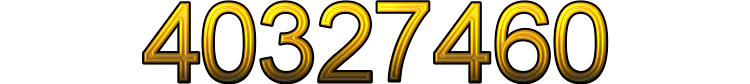 Number 40327460