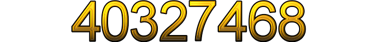 Number 40327468 Number 40327468