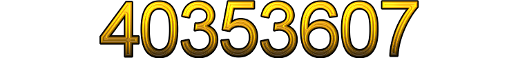 Number 40353607