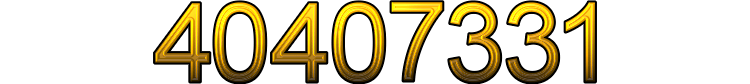 Number 40407331 Number 40407331