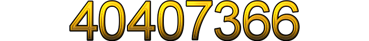 Number 40407366 Number 40407366