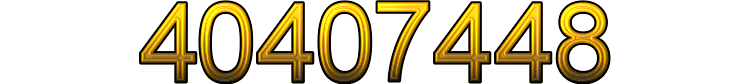 Number 40407448