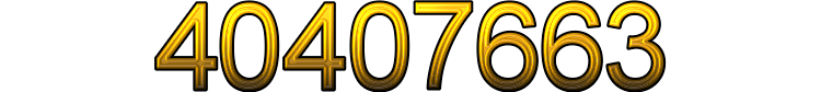 Number 40407663 Number 40407663