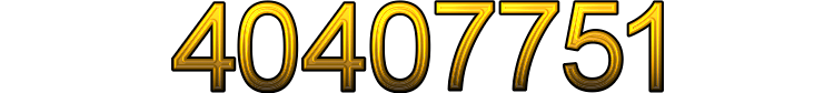 Number 40407751