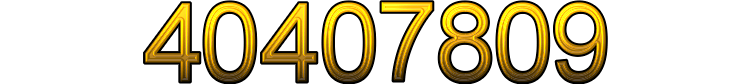 Number 40407809 Number 40407809