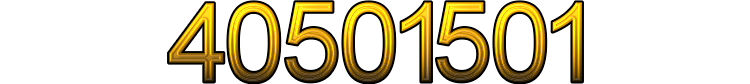Number 40501501