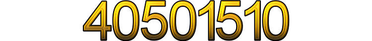 Number 40501510 Number 40501510