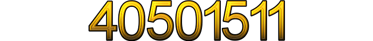 Number 40501511