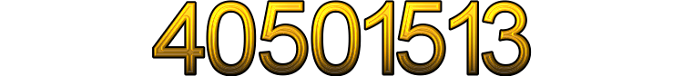 Number 40501513