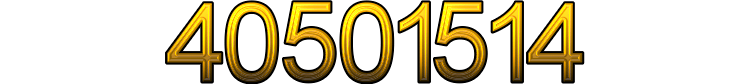 Number 40501514 Number 40501514