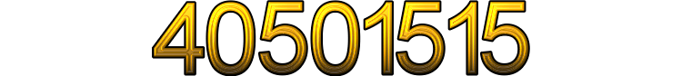 Number 40501515 Number 40501515