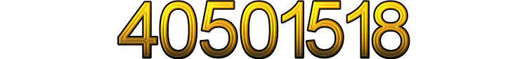 Number 40501518