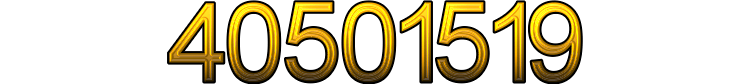 Number 40501519