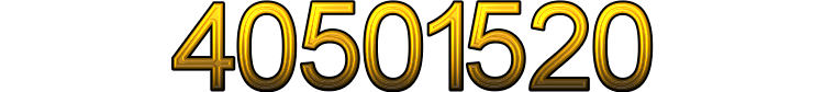 Number 40501520 Number 40501520