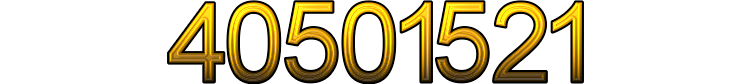 Number 40501521