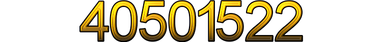 Number 40501522 Number 40501522