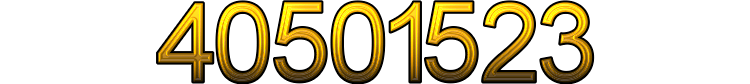 Number 40501523