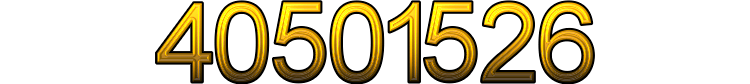 Number 40501526 Number 40501526