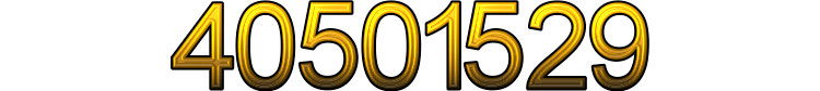 Number 40501529