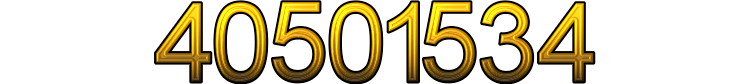 Number 40501534