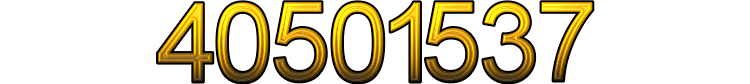 Number 40501537 Number 40501537