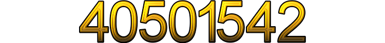 Number 40501542