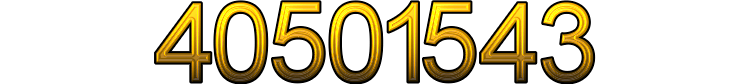 Number 40501543