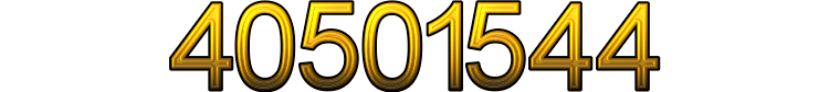Number 40501544