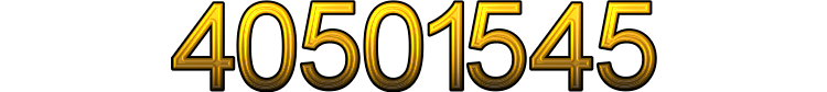 Number 40501545