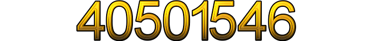 Number 40501546