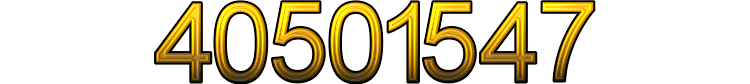 Number 40501547