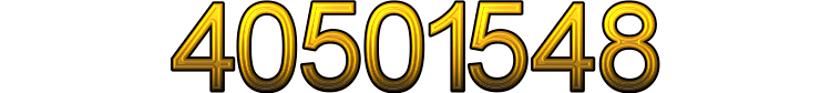 Number 40501548