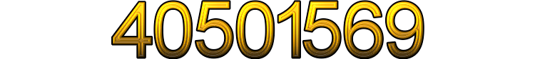 Number 40501569 Number 40501569