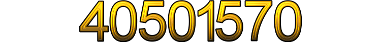 Number 40501570 Number 40501570