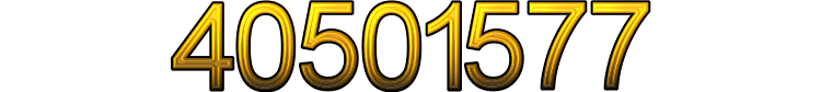 Number 40501577 Number 40501577