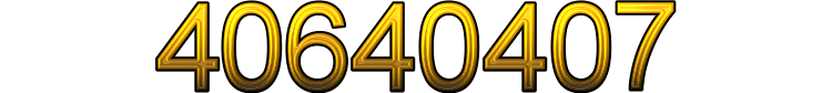 Number 40640407 Number 40640407