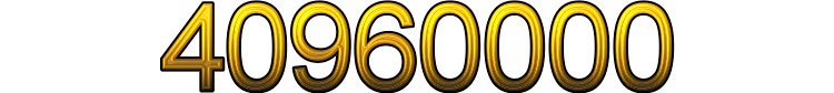 Number 40960000