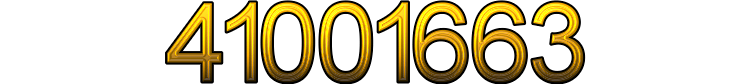 Number 41001663 Number 41001663