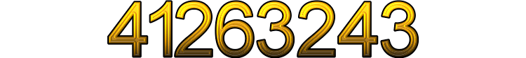 Number 41263243