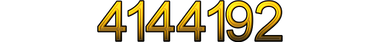 Number 4144192 Number 4144192